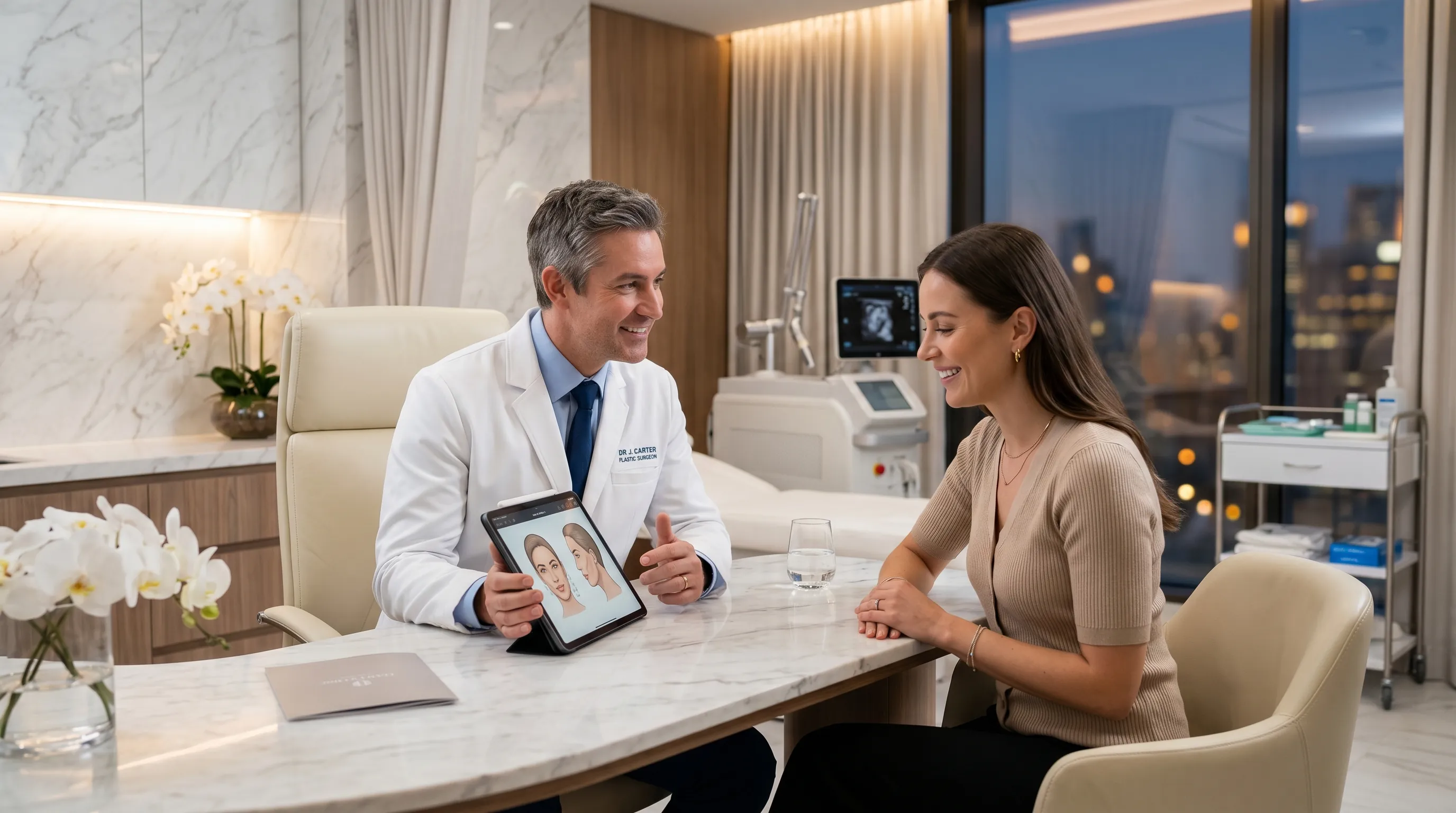 Dr. Douglas Krebs conducting orthopedic evaluation